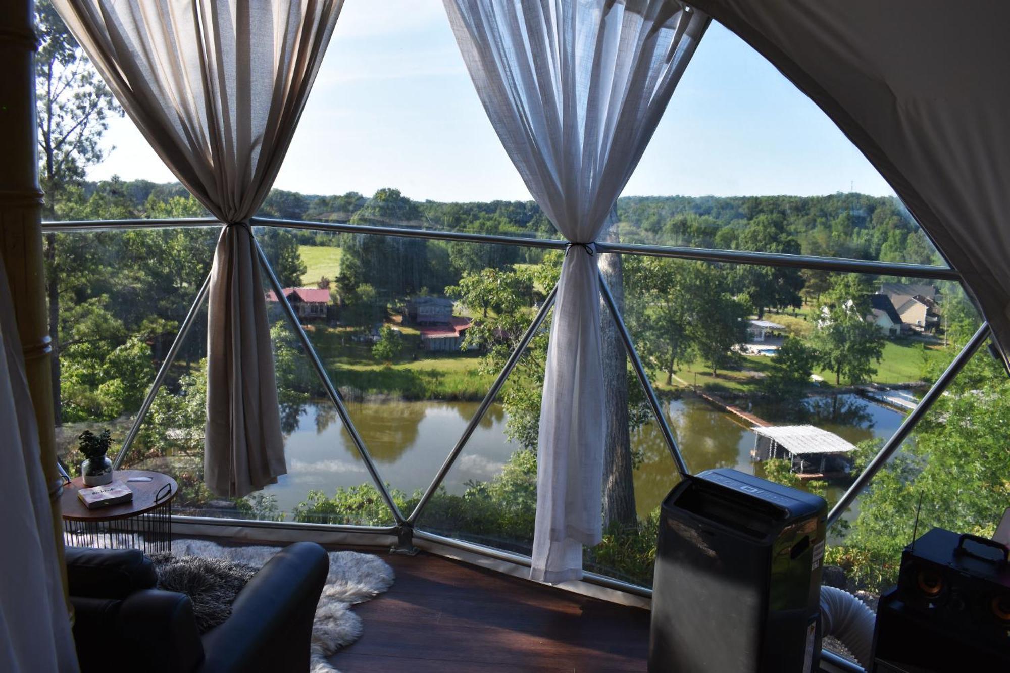 Hotel Waterfront Luxury Glamping Dome Rogersville Exterior foto